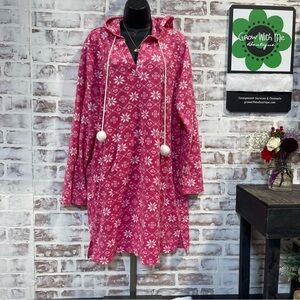 Jenni Pink Snowflake night gown womens XXL